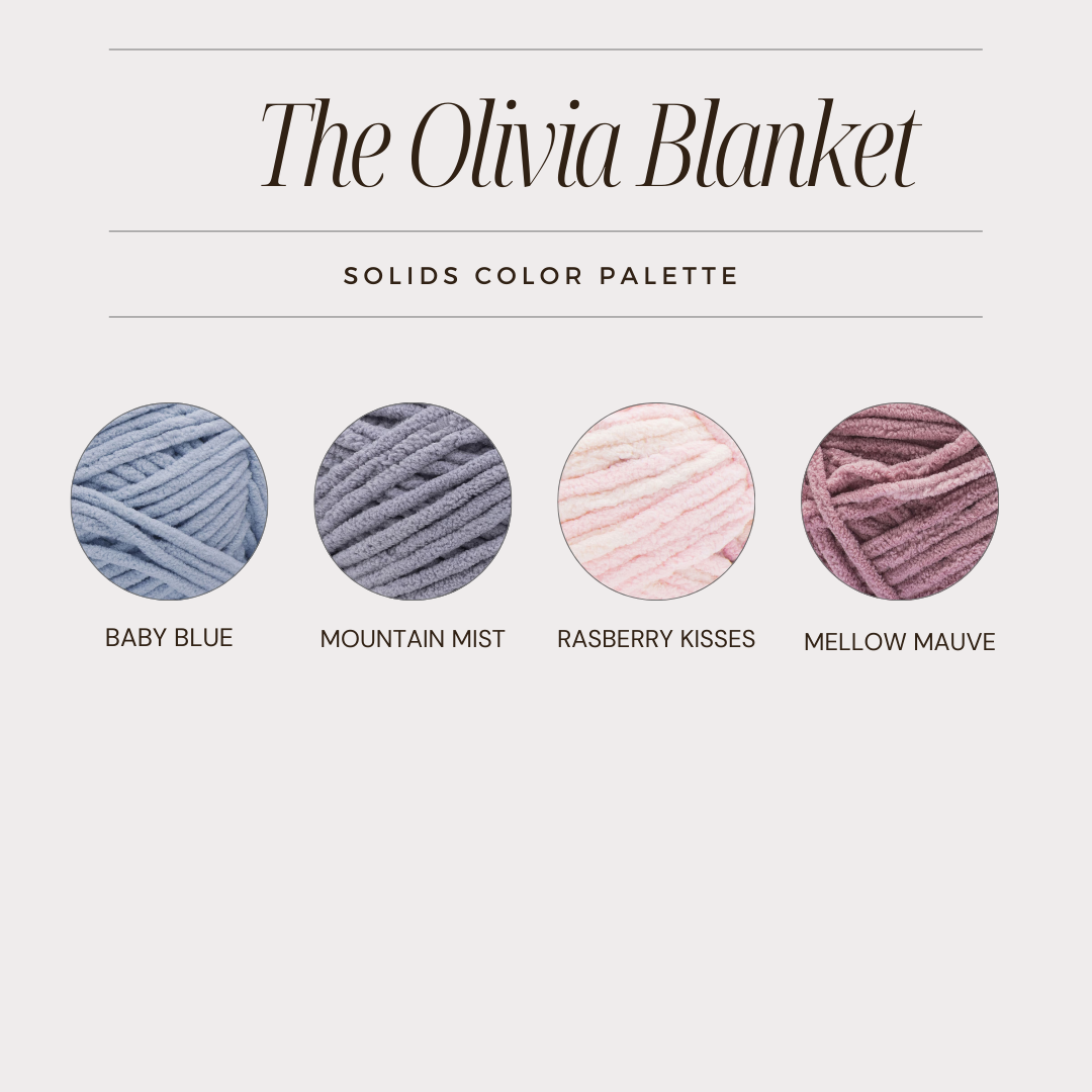 THE OLIVIA BLANKET (SOLID COLORS) - Caitlin's Cozy Creations